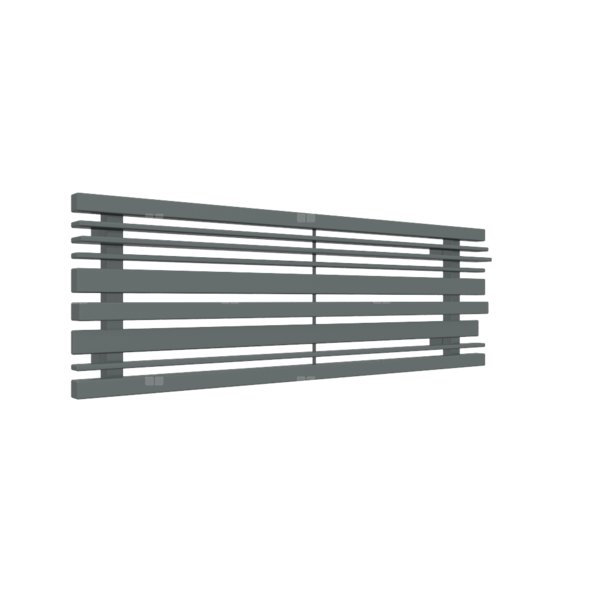 Grzejnik drabinkowy TERMA SHERWOOD H, podłączenie O1, wym. 330 x 1000 mm, kolor metaliczny szary, moc 429W