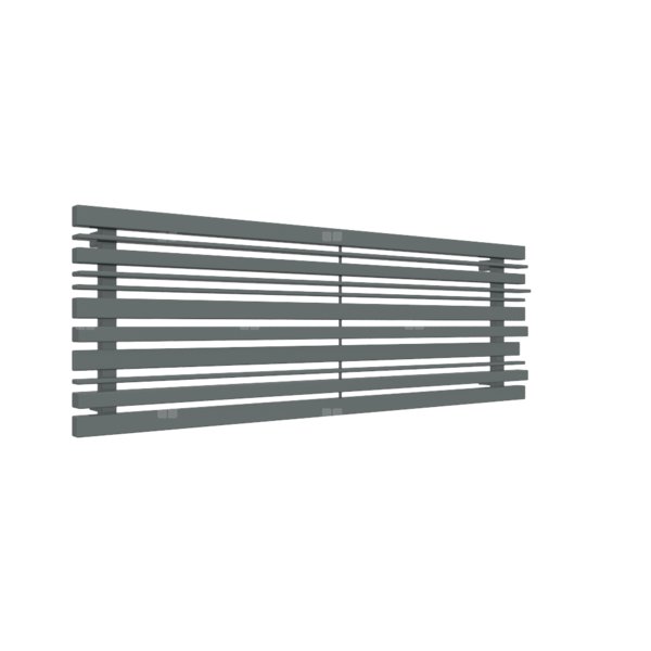 Grzejnik drabinkowy TERMA SHERWOOD H, podłączenie O1, wym. 440 x 1300 mm, kolor metaliczny szary, moc 701W