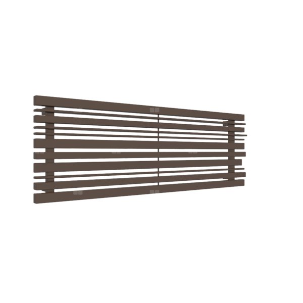 Grzejnik drabinkowy TERMA SHERWOOD H, podłączenie AX, wym. 440 x 1300 mm, kolor irchowo-brązowy RAL8014, moc 701W