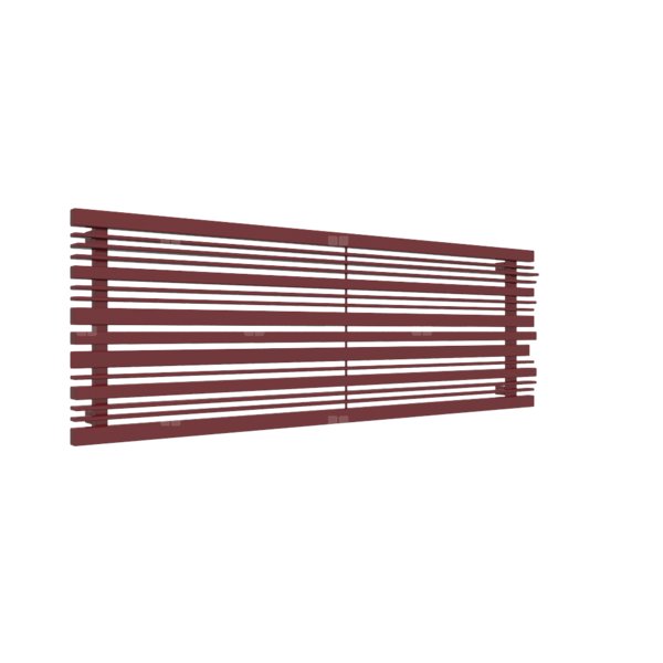 Grzejnik drabinkowy TERMA SHERWOOD, podłączenie O8, wym. 540 x 1600 mm, kolor czerwony purpurowy RAL3004, moc 1057W