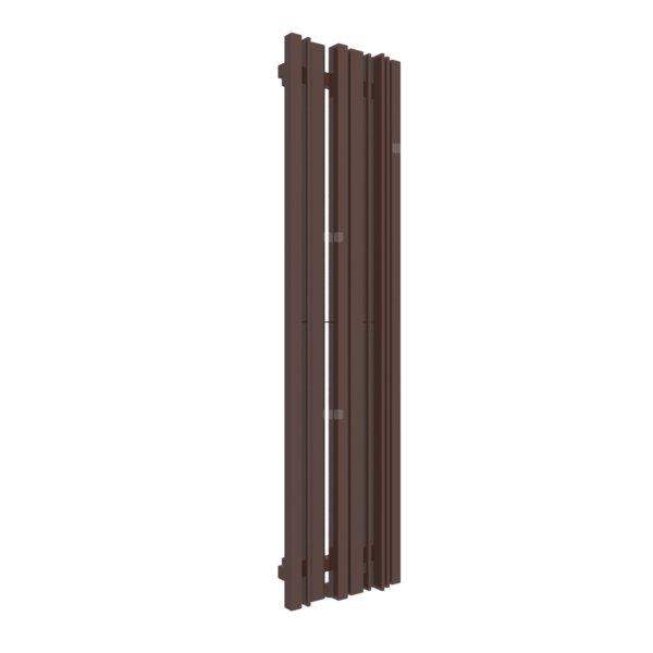 Grzejnik drabinkowy TERMA SHERWOOD V, podłączenie ZX, wym. 1300 x 330 mm, kolor brązowy mahoniowy RAL8016, moc 602W