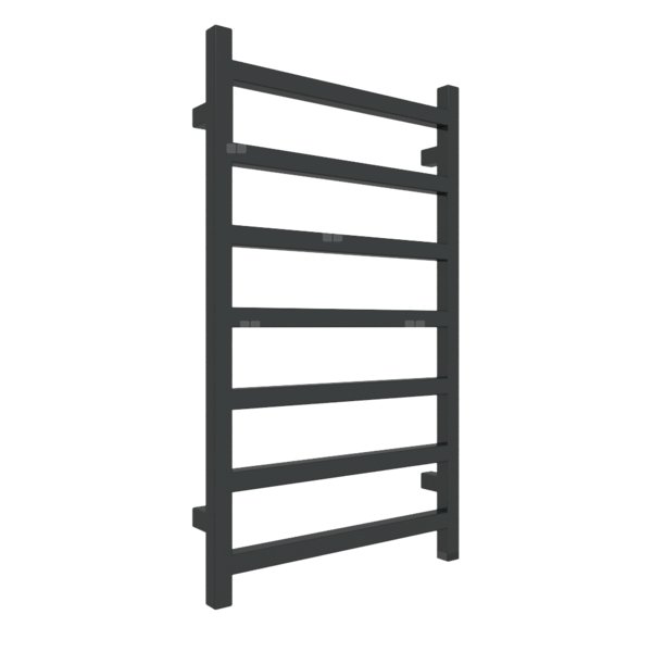 Grzejnik drabinkowy TERMA SIMPLE ONE, podłączenie S8, wym. 840 x 500 mm, kolor czarny jak kruk połysk RAL9005, moc 306W