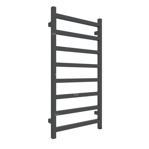 Grzejnik drabinkowy TERMA SIMPLE ONE, podłączenie S8, wym. 960 x 500 mm, kolor metaliczna czerń, moc 351W