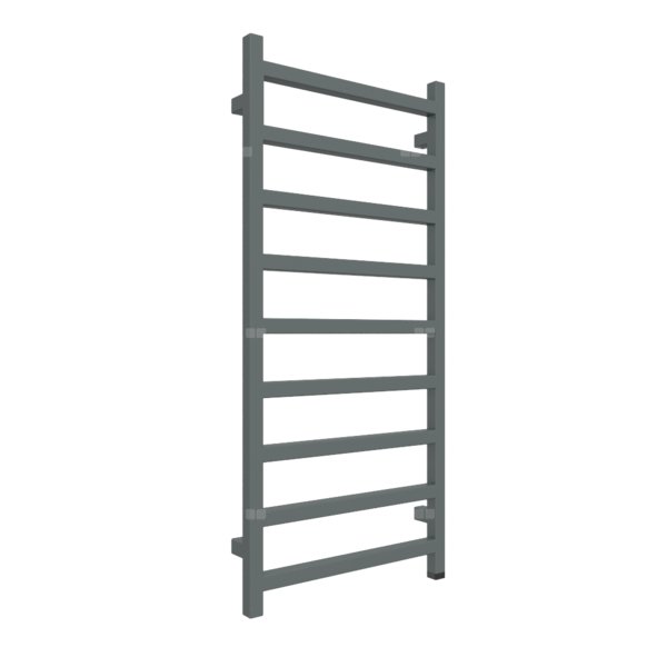 Grzejnik elektryczny TERMA SIMPLE ONE 500 x 1080 mm, kolor metaliczny szary, moc 400 W, podłączenie E8, kabel spiralny z wtyczką