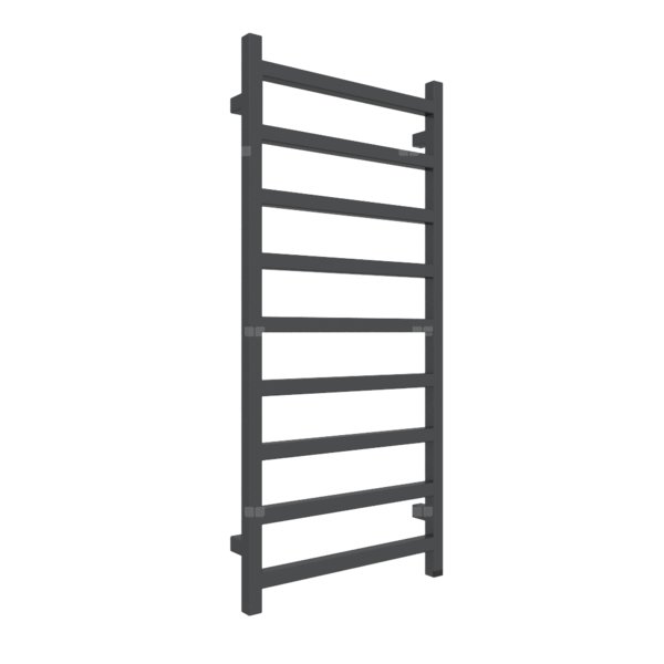 Grzejnik drabinkowy TERMA SIMPLE ONE, podłączenie S8, wym. 1080 x 500 mm, kolor metaliczna czerń, moc 396W