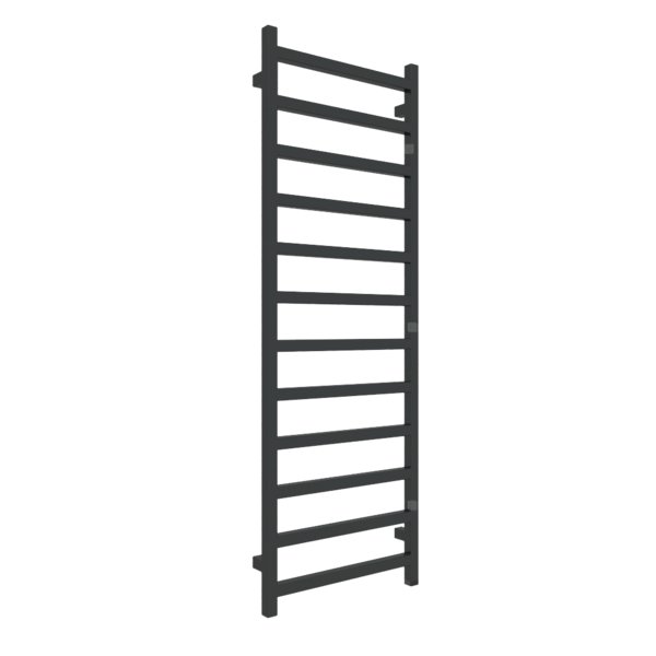 Grzejnik drabinkowy TERMA SIMPLE ONE, podłączenie S1, wym. 1440 x 500 mm, kolor czarny jak kruk soft RAL9005, moc 529W