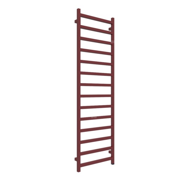 Grzejnik drabinkowy TERMA SIMPLE ONE, podłączenie S8, wym. 1680 x 500 mm, kolor czerwony purpurowy RAL3004, moc 600W