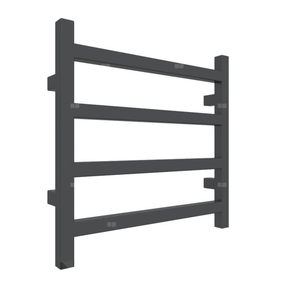 Grzejnik drabinkowy TERMA SIMPLE ONE, podłączenie S8, wym. 1920 x 500 mm, kolor metaliczna czerń, moc 707W