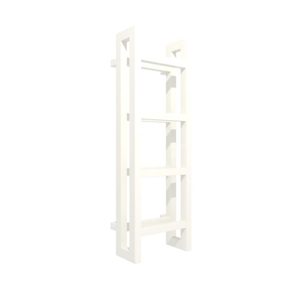 Grzejnik drabinkowy TERMA STAND, podłączenie SX, wym. 920 x 300 mm, kolor biały drogowy RAL9016, moc 383W