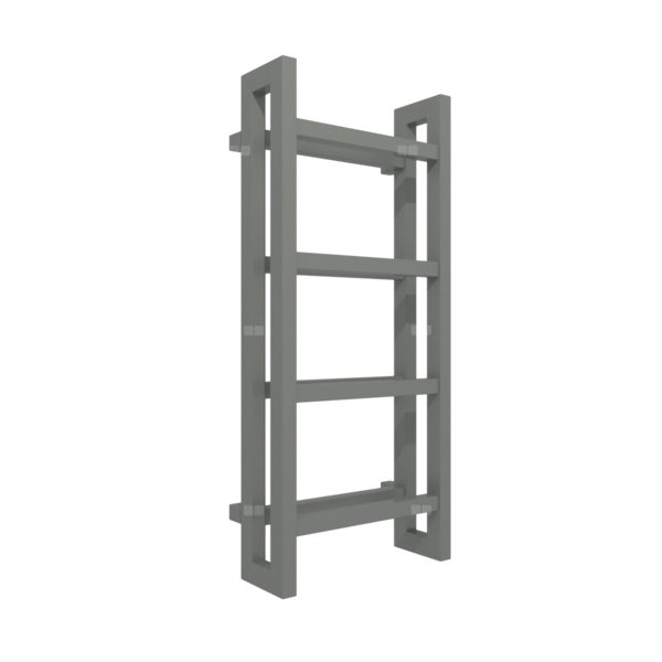 Grzejnik drabinkowy TERMA STAND, podłączenie SX, wym. 920 x 400 mm, kolor nowoczesna szarość, moc 434W