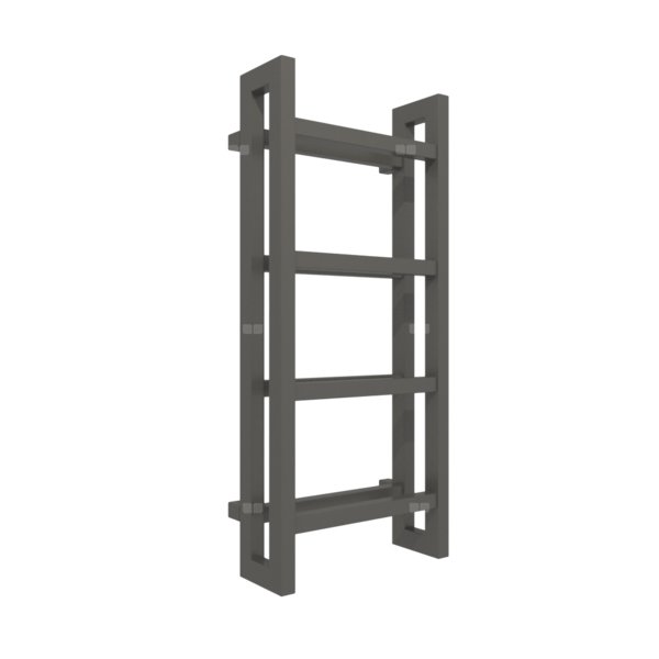 Grzejnik drabinkowy TERMA STAND, podłączenie SX, wym. 920 x 400 mm, kolor brąz anodowy, moc 434W
