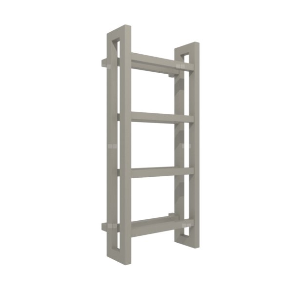 Grzejnik drabinkowy TERMA STAND, podłączenie SX, wym. 920 x 400 mm, kolor metaliczny kamień, moc 434W