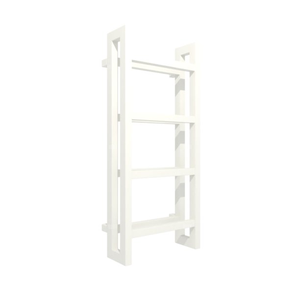 Grzejnik drabinkowy TERMA STAND, podłączenie SX, wym. 920 x 400 mm, kolor biała ściana, moc 434W