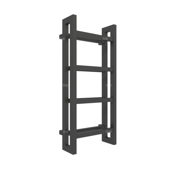 Grzejnik drabinkowy TERMA STAND, podłączenie SX, wym. 920 x 400 mm, kolor czarny sygnałowy RAL9004, moc 434W