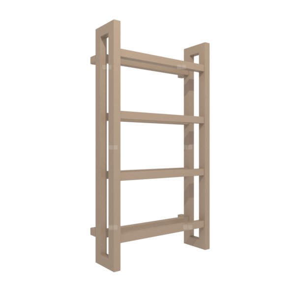 Grzejnik drabinkowy TERMA STAND, podłączenie SX, wym. 920 x 500 mm, kolor jasna miedź, moc 486W