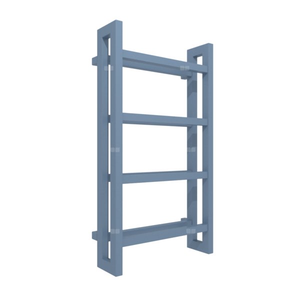 Grzejnik drabinkowy TERMA STAND, podłączenie SX, wym. 920 x 500 mm, kolor szary gołębi RAL5014, moc 486W