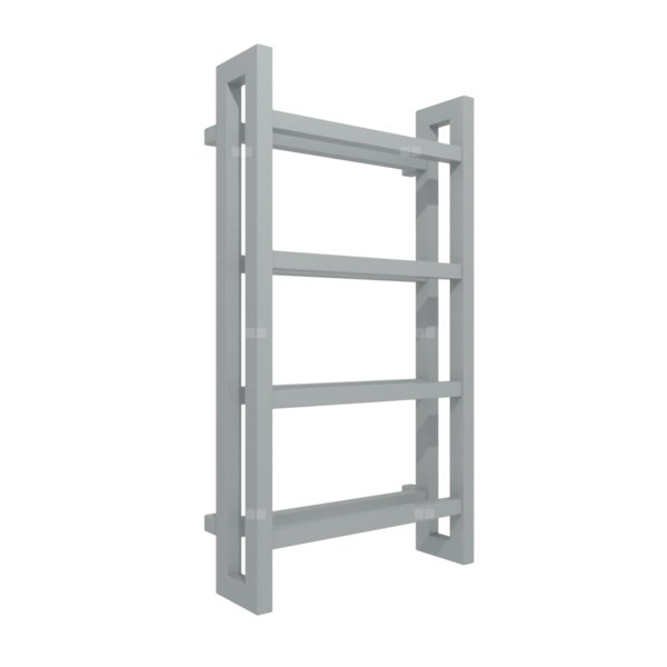 Grzejnik drabinkowy TERMA STAND, podłączenie SX, wym. 920 x 500 mm, kolor szary okienny RAL7040, moc 486W
