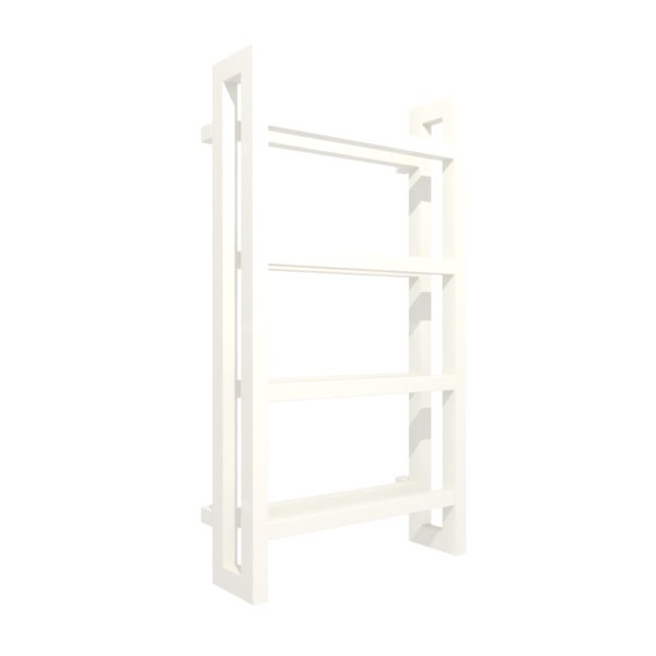 Grzejnik drabinkowy TERMA STAND, podłączenie SX, wym. 920 x 500 mm, kolor biały soft RAL9016, moc 486W