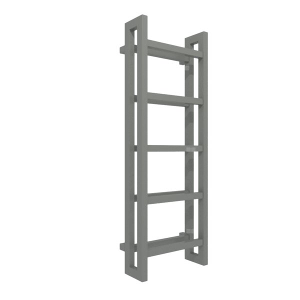 Grzejnik drabinkowy TERMA STAND, podłączenie SX, wym. 1150 x 400 mm, kolor nowoczesna szarość, moc 547W