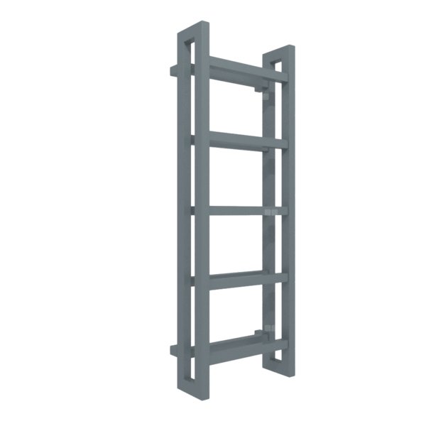 Grzejnik drabinkowy TERMA STAND, podłączenie SX, wym. 1150 x 400 mm, kolor szafir anodowy, moc 547W