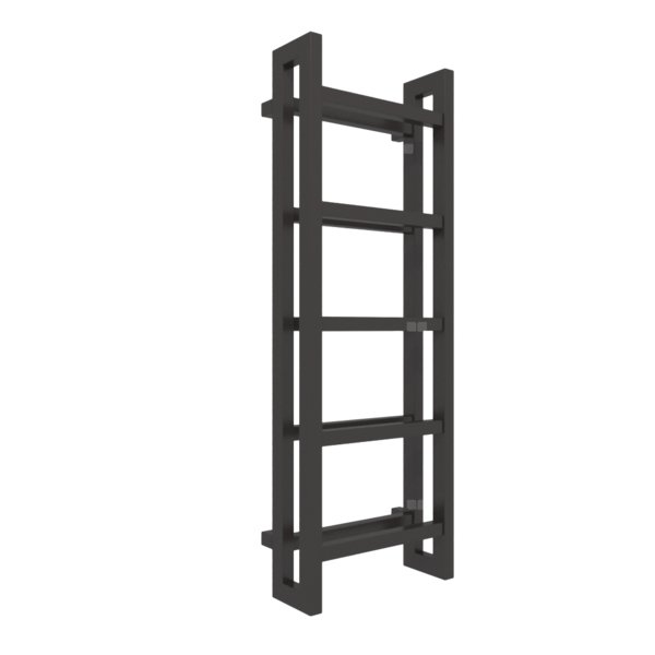 Grzejnik drabinkowy TERMA STAND, podłączenie SX, wym. 1150 x 400 mm, kolor heban, moc 547W