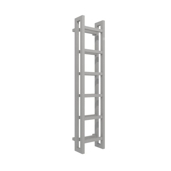 Grzejnik drabinkowy TERMA STAND, podłączenie SX, wym. 1380 x 300 mm, kolor szary sygnałowy RAL7004, moc 577W