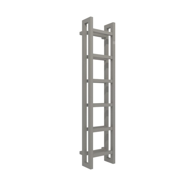 Grzejnik drabinkowy TERMA STAND, podłączenie SX, wym. 1380 x 300 mm, kolor grafit, moc 577W