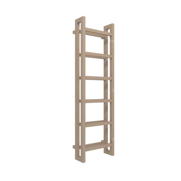 Grzejnik drabinkowy TERMA STAND, podłączenie SX, wym. 1380 x 400 mm, kolor jasna miedź, moc 660W