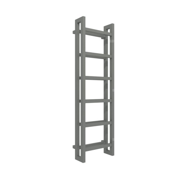 Grzejnik drabinkowy TERMA STAND, podłączenie SX, wym. 1380 x 400 mm, kolor nowoczesna szarość, moc 660W