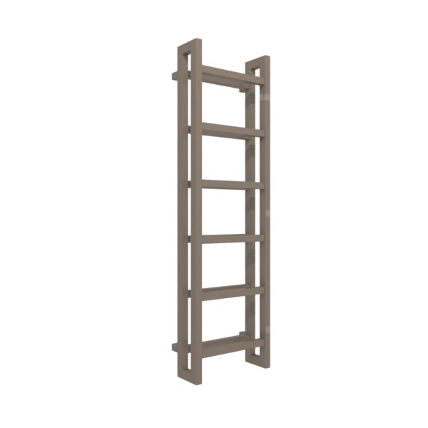 Grzejnik drabinkowy TERMA STAND, podłączenie SX, wym. 1380 x 400 mm, kolor szary beżowy RAL7006, moc 660W