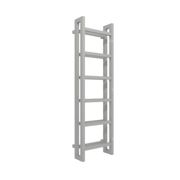 Grzejnik drabinkowy TERMA STAND, podłączenie SX, wym. 1380 x 400 mm, kolor diamentowe srebro, moc 660W
