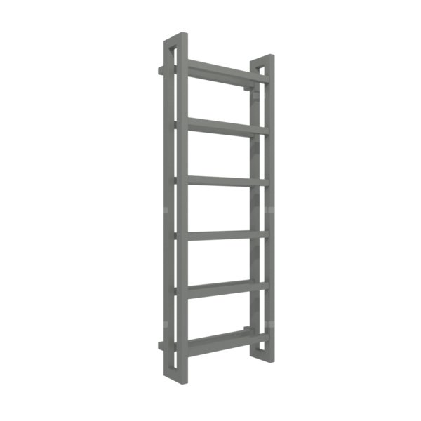 Grzejnik drabinkowy TERMA STAND, podłączenie SX, wym. 1380 x 500 mm, kolor granit, moc 743W