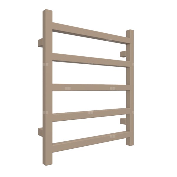 Grzejnik drabinkowy TERMA SIMPLE, podłączenie Z8, wym. 600 x 500 mm, kolor irchowo-szary RAL1019, moc 217W