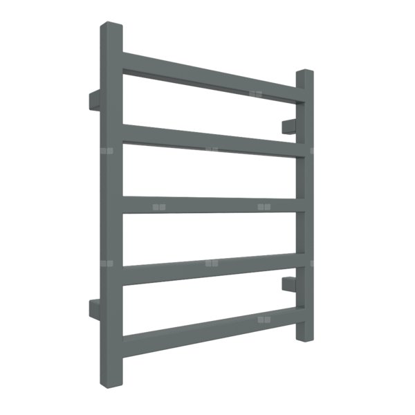 Grzejnik drabinkowy TERMA SIMPLE, podłączenie Z8, wym. 600 x 500 mm, kolor metaliczny szary, moc 217W