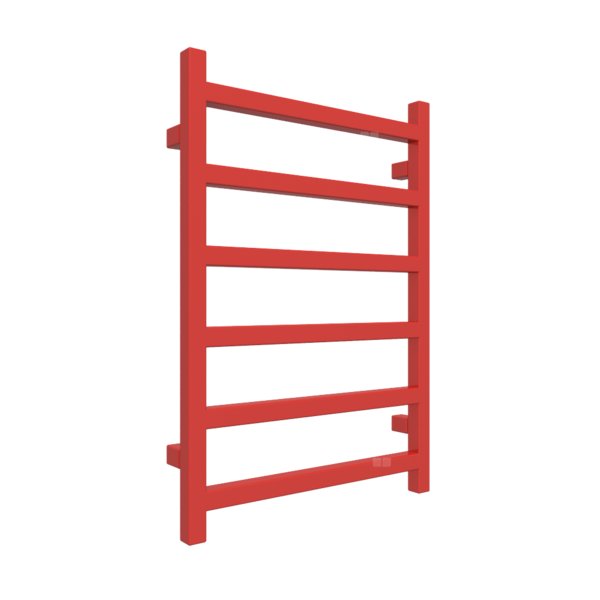 Grzejnik drabinkowy TERMA SIMPLE, podłączenie SX, wym. 720 x 500 mm, kolor metaliczny czerwony, moc 262W