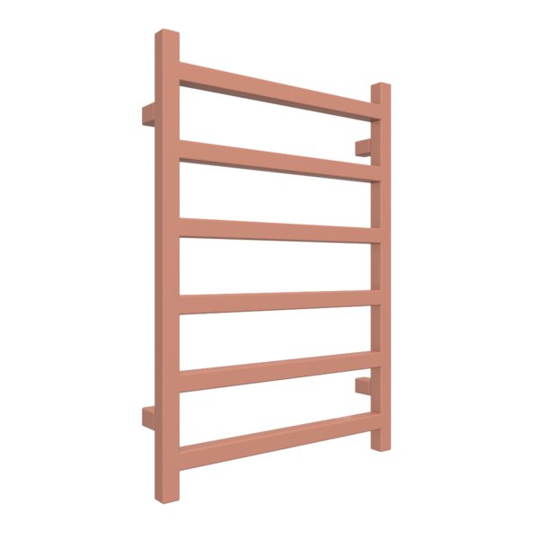 Grzejnik drabinkowy TERMA SIMPLE, podłączenie ZX, wym. 720 x 500 mm, kolor brudny różowy RAL3012, moc 262W