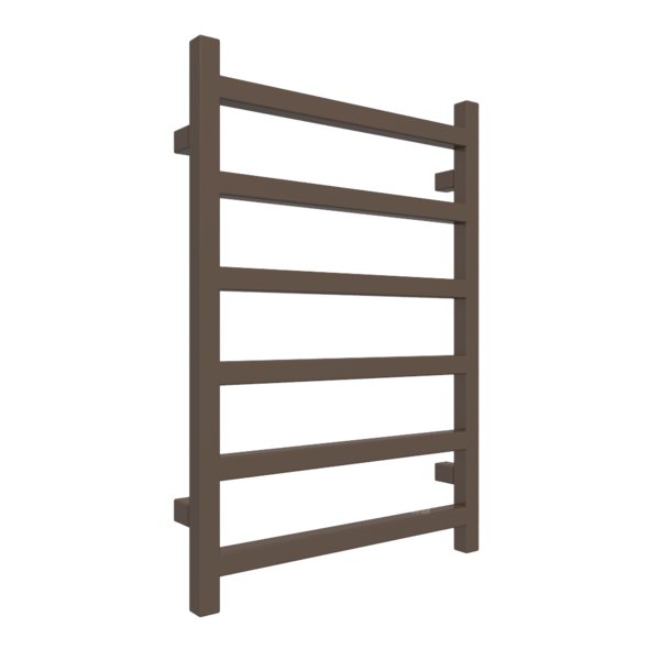Grzejnik drabinkowy TERMA SIMPLE, podłączenie SX, wym. 720 x 500 mm, kolor szlachetny brąz, moc 262W