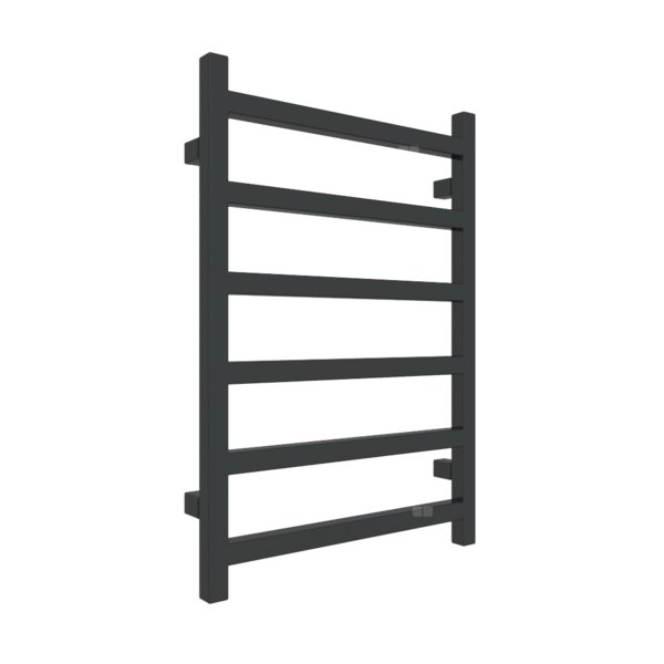 Grzejnik drabinkowy TERMA SIMPLE, podłączenie GD, wym. 720 x 500 mm, kolor czarny jak kruk soft RAL9005, moc 262W