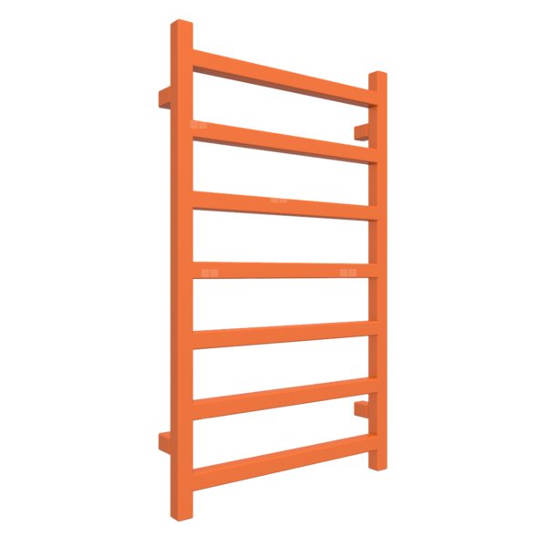 Grzejnik drabinkowy TERMA SIMPLE, podłączenie ZX, wym. 840 x 500 mm, kolor oranż RAL2008, moc 306W