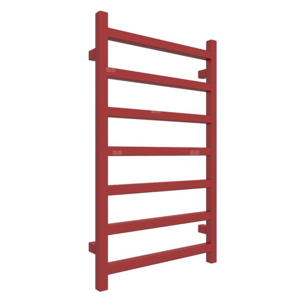 Grzejnik drabinkowy TERMA SIMPLE, podłączenie SX, wym. 840 x 500 mm, kolor czerwony sygnałowy RAL3001, moc 306W
