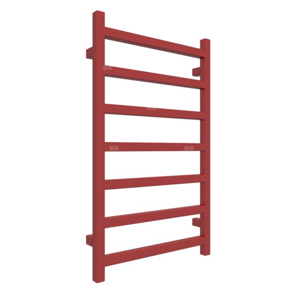 Grzejnik drabinkowy TERMA SIMPLE, podłączenie SX, wym. 840 x 500 mm, kolor czerwony karminowy RAL3002, moc 306W