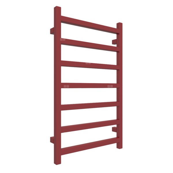 Grzejnik drabinkowy TERMA SIMPLE, podłączenie SX, wym. 840 x 500 mm, kolor rubinowy RAL3003, moc 306W