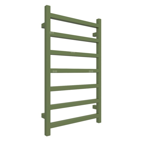 Grzejnik drabinkowy TERMA SIMPLE, podłączenie SX, wym. 840 x 500 mm, kolor zieleń paproci RAL6025, moc 306W