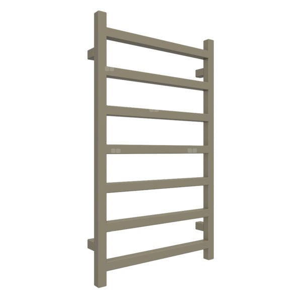 Grzejnik drabinkowy TERMA SIMPLE, podłączenie SX, wym. 840 x 500 mm, kolor szary oliwkowy RAL7002, moc 306W