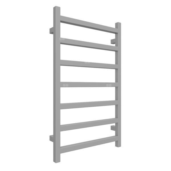Grzejnik drabinkowy TERMA SIMPLE, podłączenie SX, wym. 840 x 500 mm, kolor szary sygnałowy RAL7004, moc 306W