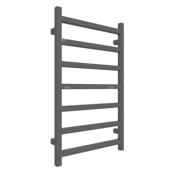 Grzejnik drabinkowy TERMA SIMPLE, podłączenie Z1, wym. 840 x 500 mm, kolor szary drogowy b RAL7043, moc 306W