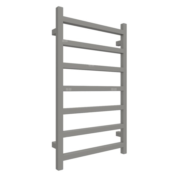 Grzejnik drabinkowy TERMA SIMPLE, podłączenie SX, wym. 840 x 500 mm, kolor ciemne aluminium metaliczny RAL9007, moc 306W