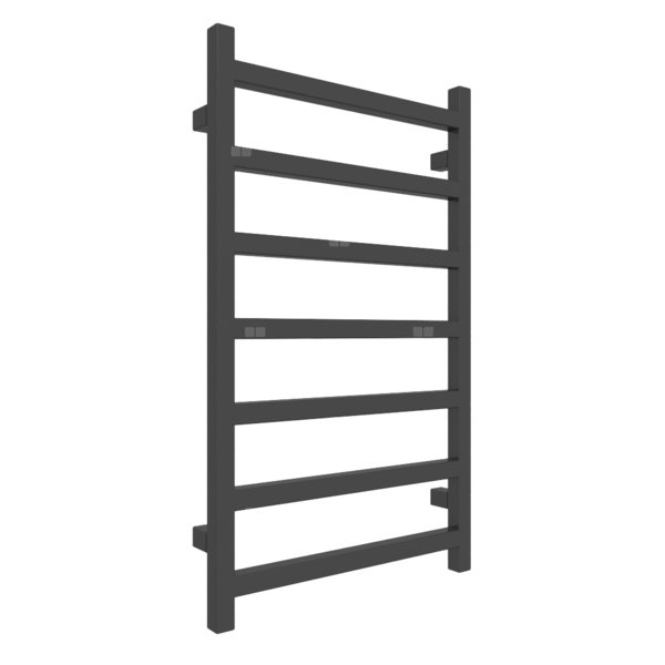 Grzejnik drabinkowy TERMA SIMPLE, podłączenie SX, wym. 840 x 500 mm, kolor czarny RAL9017, moc 306W