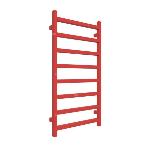 Grzejnik drabinkowy TERMA SIMPLE, podłączenie SX, wym. 960 x 500 mm, kolor metaliczny czerwony, moc 351W