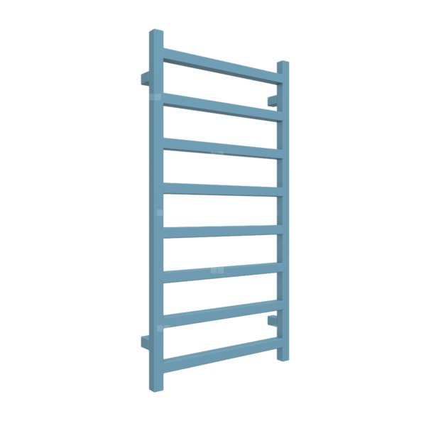 Grzejnik drabinkowy TERMA SIMPLE, podłączenie SX, wym. 960 x 500 mm, kolor niebieski pastelowy RAL5024, moc 351W